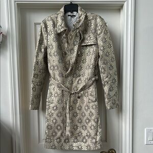 Hugo Boss Gold Patterned Trench Coat